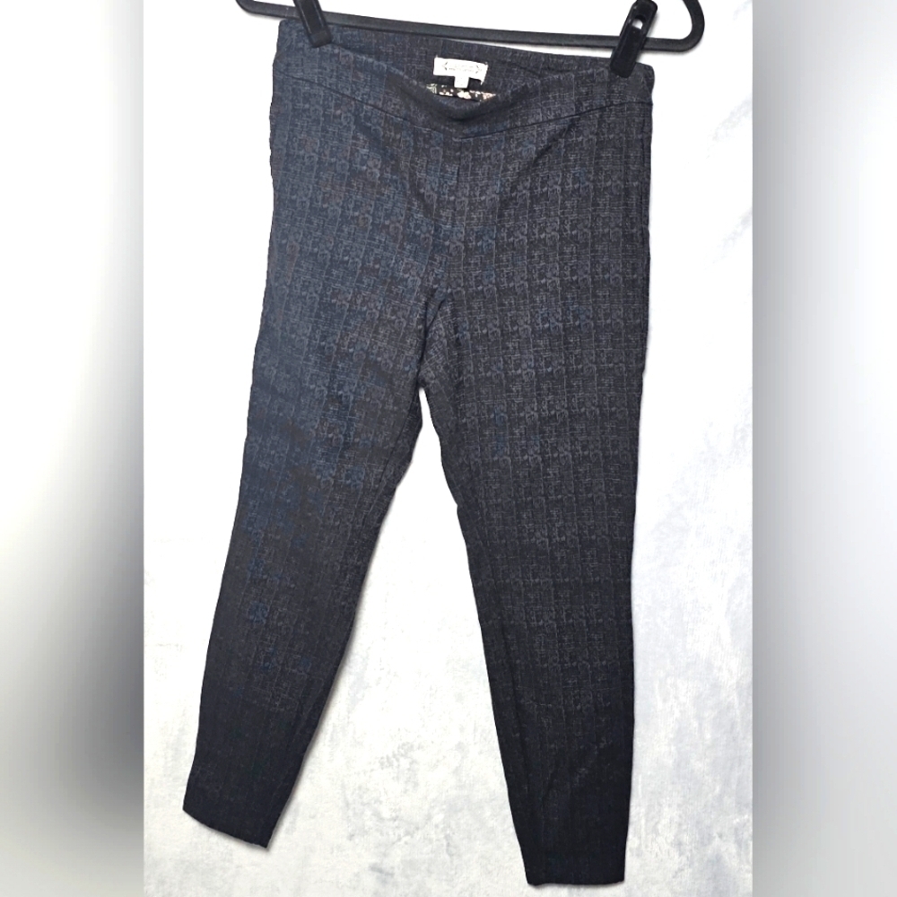 Nanette Lepore Pull On Textured Slim Leg Dressy Ponte Pants Size Small